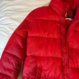 Red Old Navy Puffer Jacket